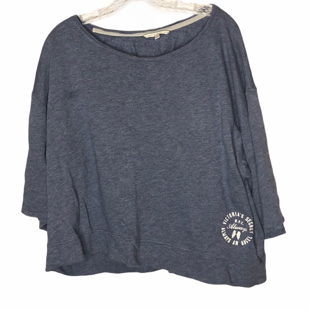 ‎Victoria Secret Blue “Always An Angel” Sweatshirt.